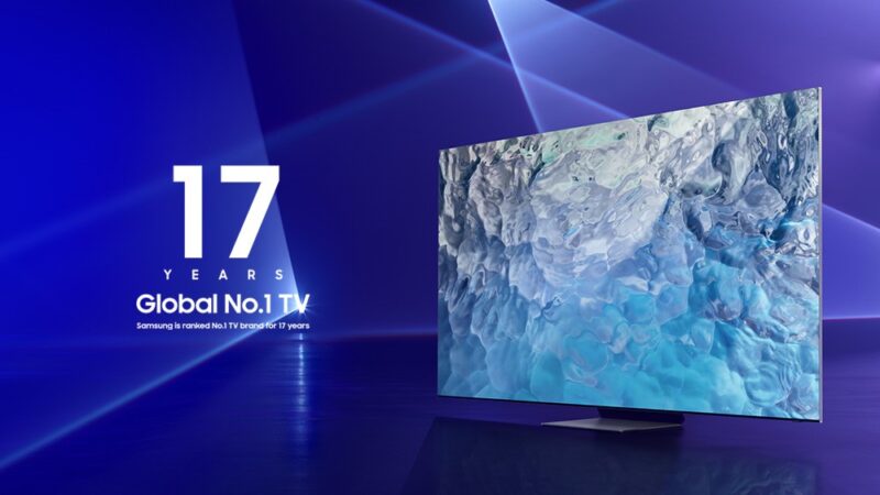Reconocimiento a la excelencia innovadora:  Samsung ha liderado el mercado mundial de televisores  por 17 años consecutivos