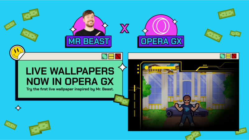 Opera GX te permitirá establecer un Live Wallpaper como si fuera un videojuego para el navegador y Windows
