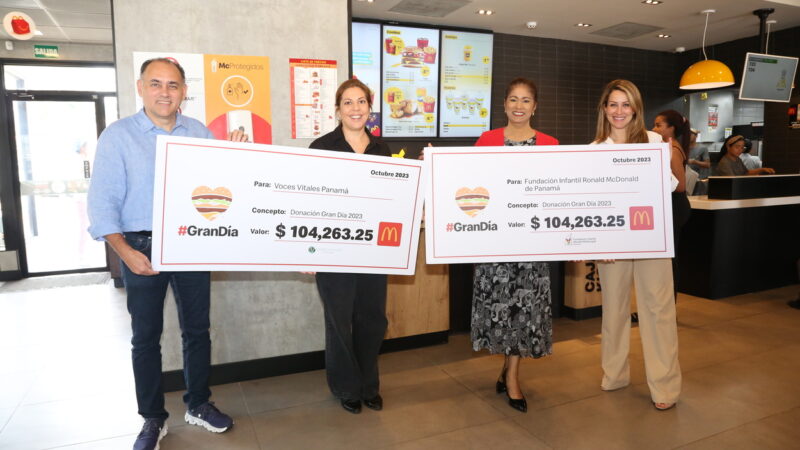 El Gran Día de McDonald’s rompe récords con 45,500 Big Macs a beneficio de familias y jóvenes en Panamá