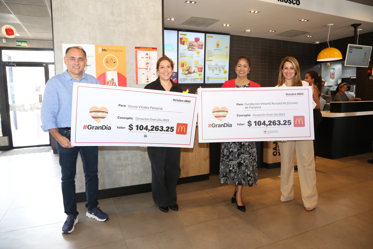El Gran Día de McDonald’s rompe récords con 45,500 Big Macs a beneficio de familias y jóvenes en Panamá