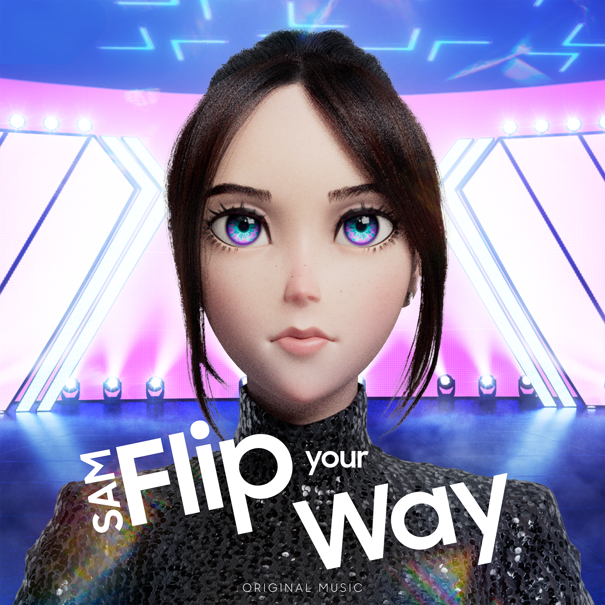 SAM, la influencer digital de Samsung, debuta como cantante en un video musical y lanza “Flip Your Way”, una canción que refuerza las infinitas posibilidades de la tecnología