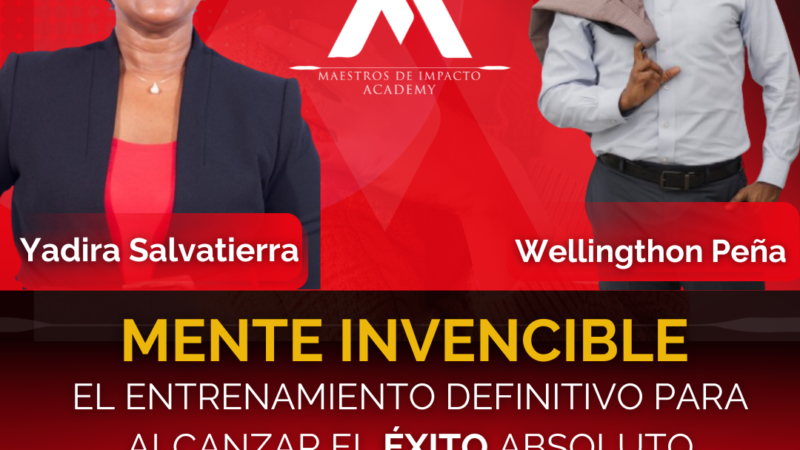 MAESTROS DE IMPACTO, DICTARÁ TALLER “MENTE INVENCIBLE”