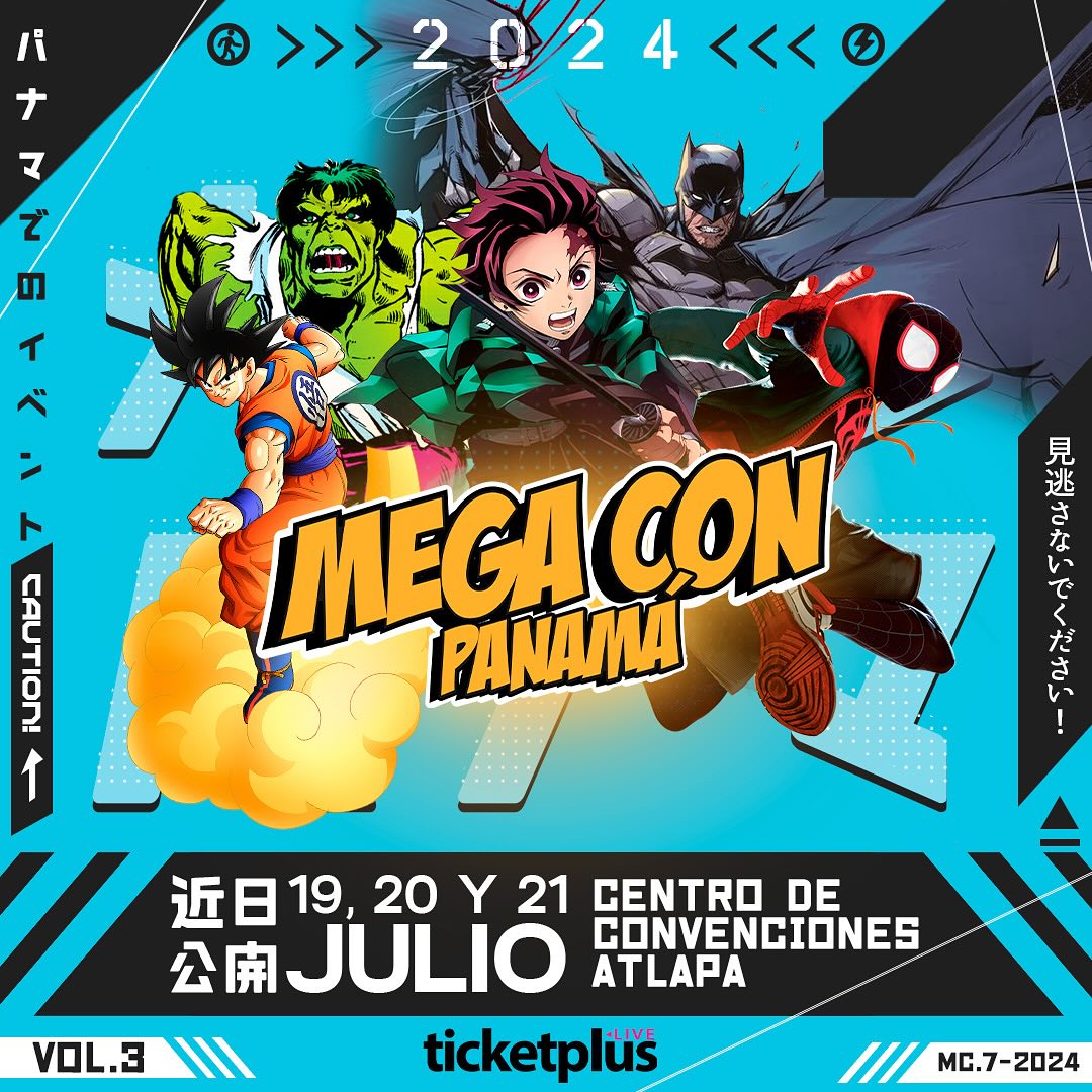 Una nueva y renovada MEGACON llega los días 19, 20 y 21 de julio de 2024.