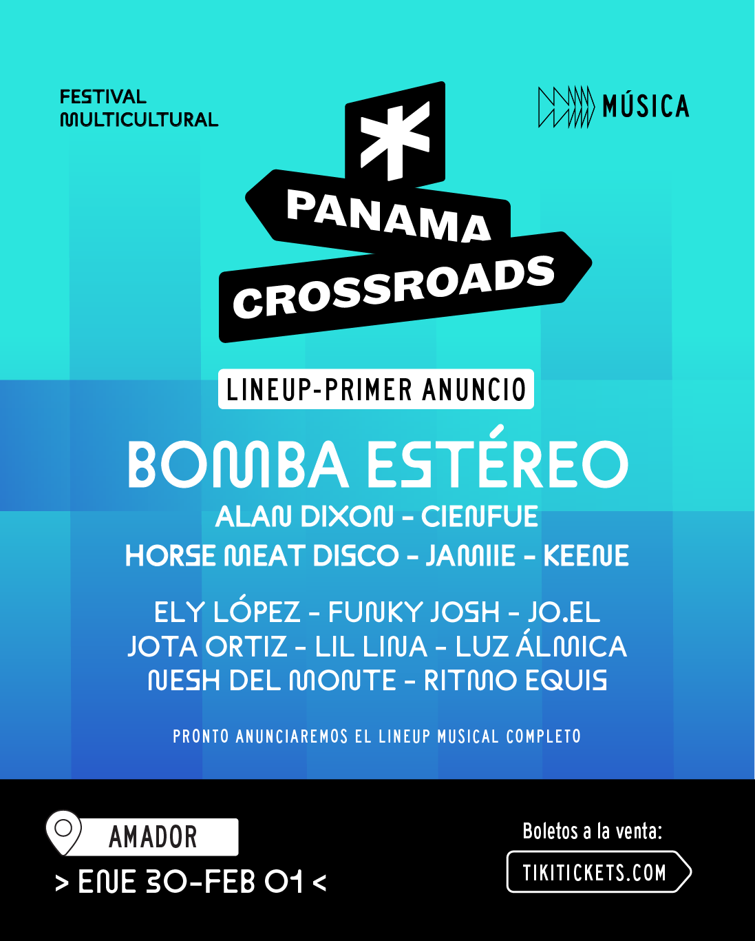 BOMBA ESTÉREO ENCABEZA LA CARTELERA MUSICAL DEL FESTIVAL PANAMA CROSSROADS 2025