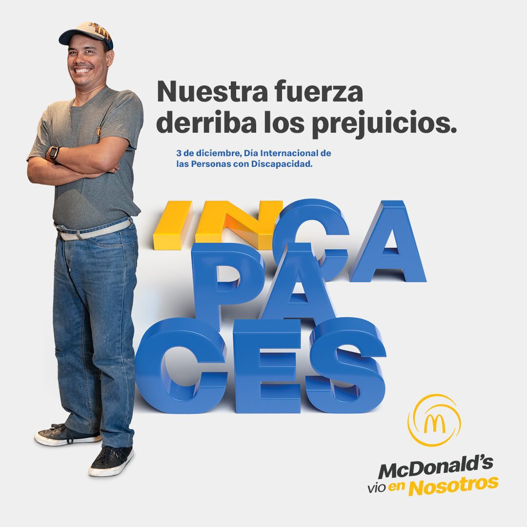 McDonald’s Panamá, comprometido con la inclusión laboral que mira más allá de la discapacidad