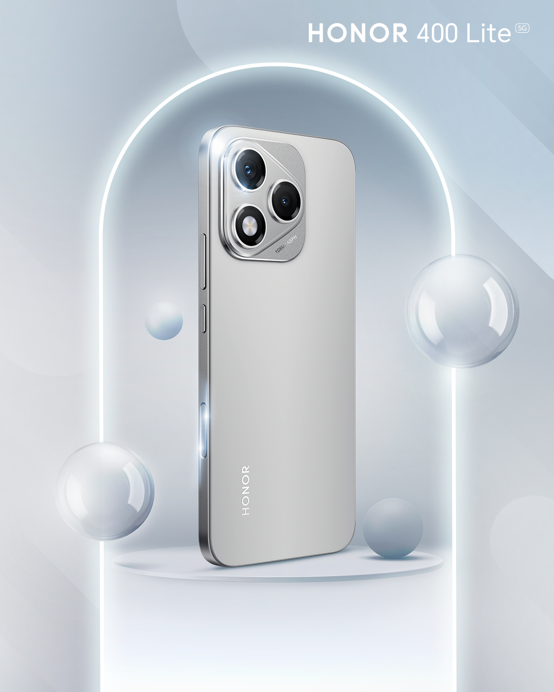 El HONOR 400 Lite llega con nuevo botón de cámara IA y Google Lens