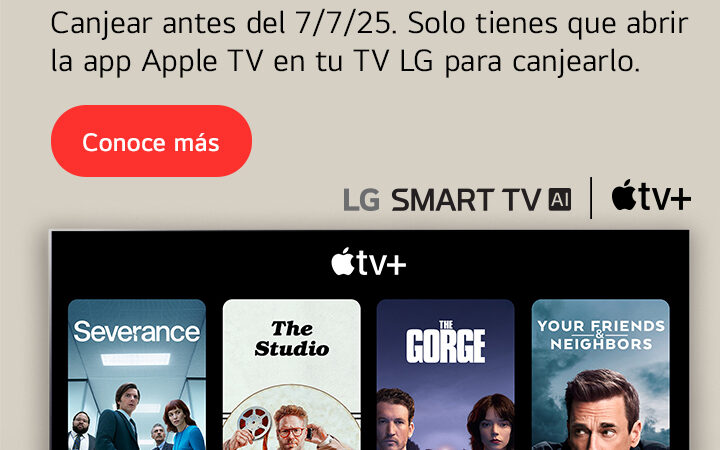LG SE UNE A APPLE TV+ PARA BRINDAR UNA OFERTA ÚNICA POR TIEMPO LIMITADO