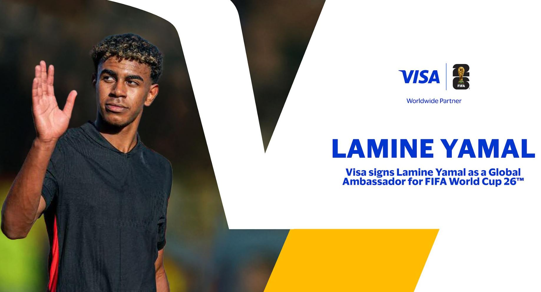 Visa firma al Fenómeno del Fútbol Lamine Yamal como Embajador Global para la Copa Mundial de la FIFA 26™