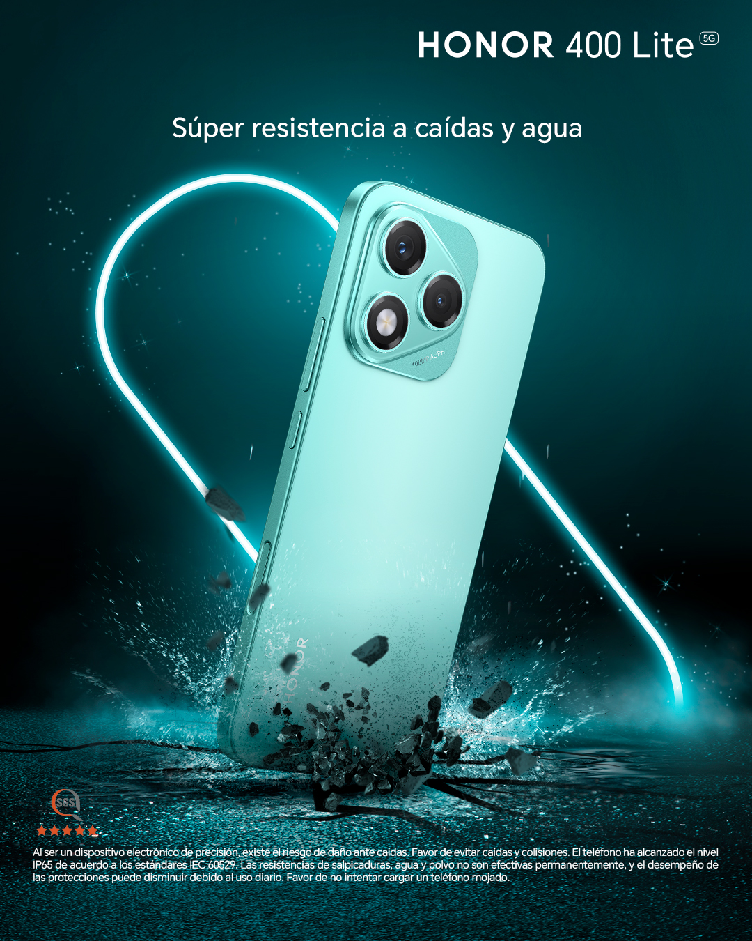 HONOR 400 Lite: durabilidad extrema y resistencia avanzada con pantalla AMOLED