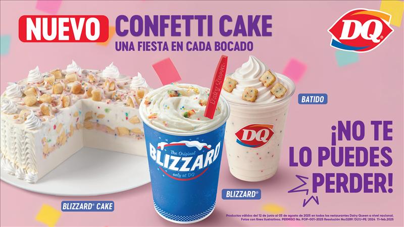 DAIRY QUEEN PANAMÁ PRESENTA SU MÁS RECIENTE INNOVACIÓN, CONFETTI CAKE, UN SABOR QUE CONVIERTE CUALQUIER MOMENTO EN UNA CELEBRACIÓN