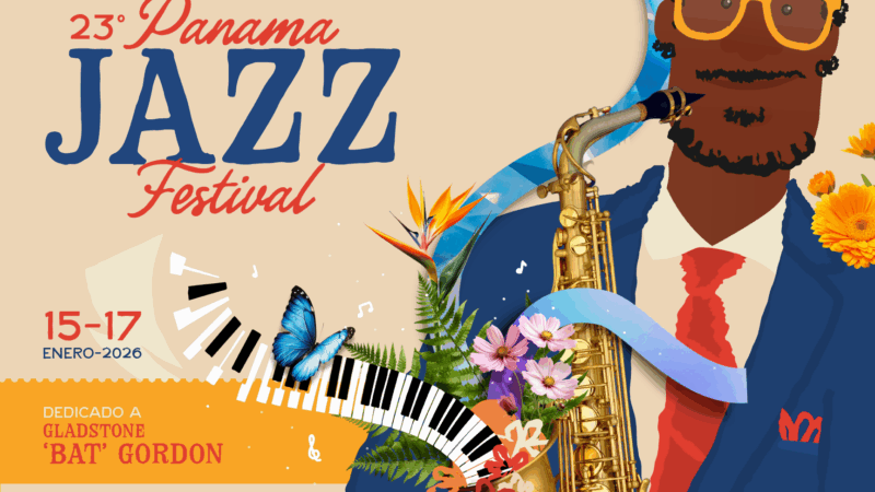 Del 15 al 17 de enero de 2026, el Panamá Jazz Festival honrará al saxofonista Gladstone “Bat” Gordon