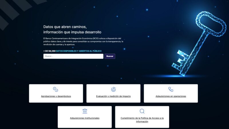 BCIE lanza su nueva plataforma de datos abiertos y presenta concurso para periodistas e investigadores