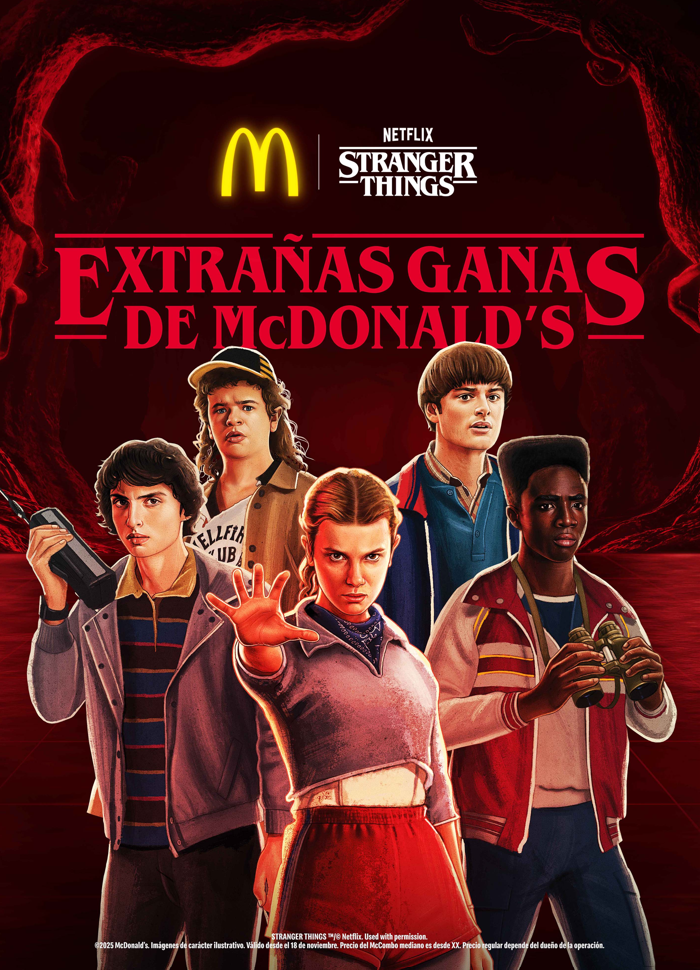‘Extrañas ganas de McDonald’s’: Lanzan menú inspirado en la última temporada de Stranger Things
