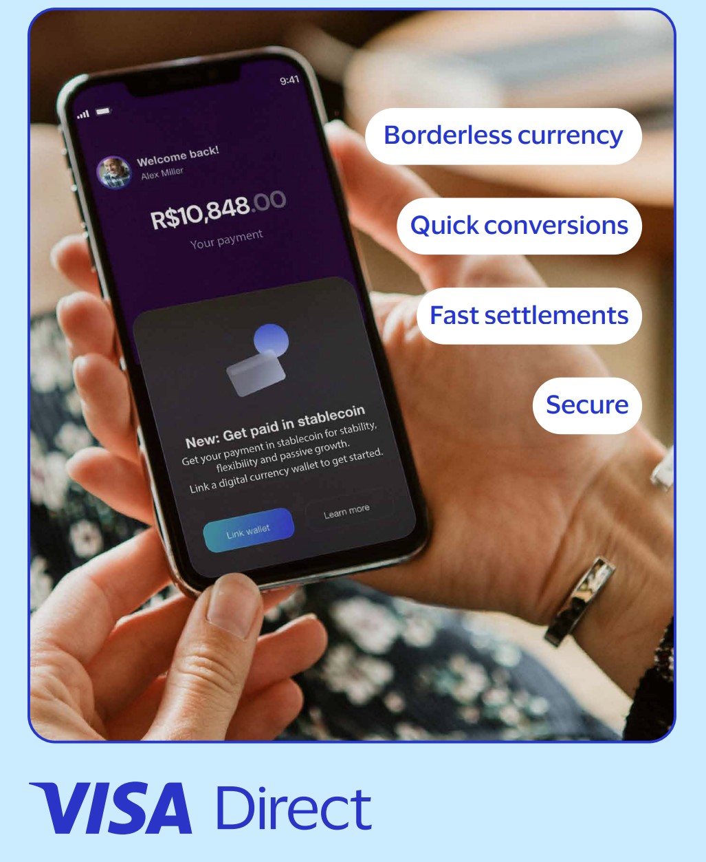 Nuevo programa piloto de Visa Direct con Stablecoins acelera el acceso a fondos para creadores y trabajadores independientes