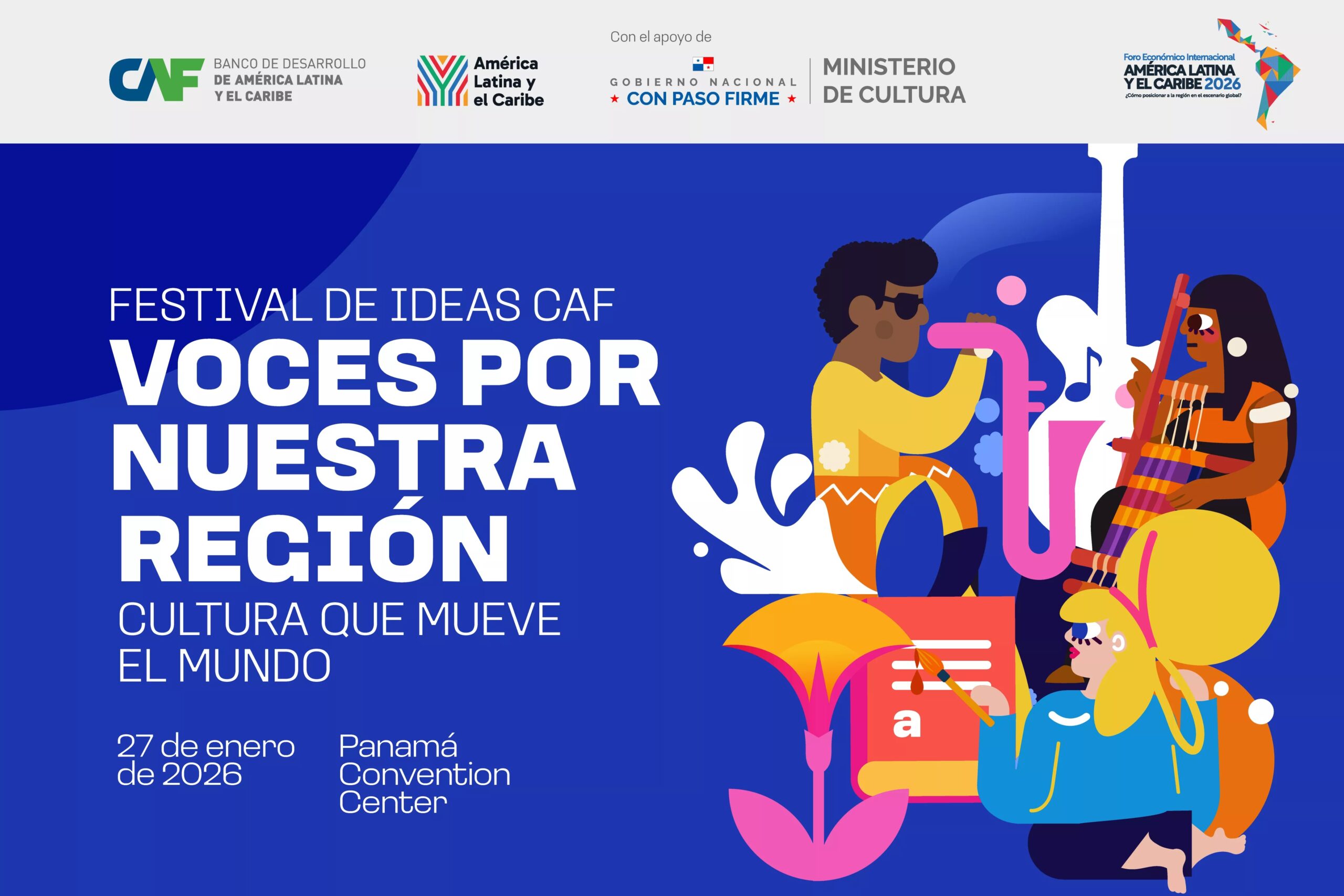 Rigoberta Menchú, Carmen Aristegui y destacadas voces de la cultura participarán en el Festival “Voces por Nuestra Región” de CAF en Panamá