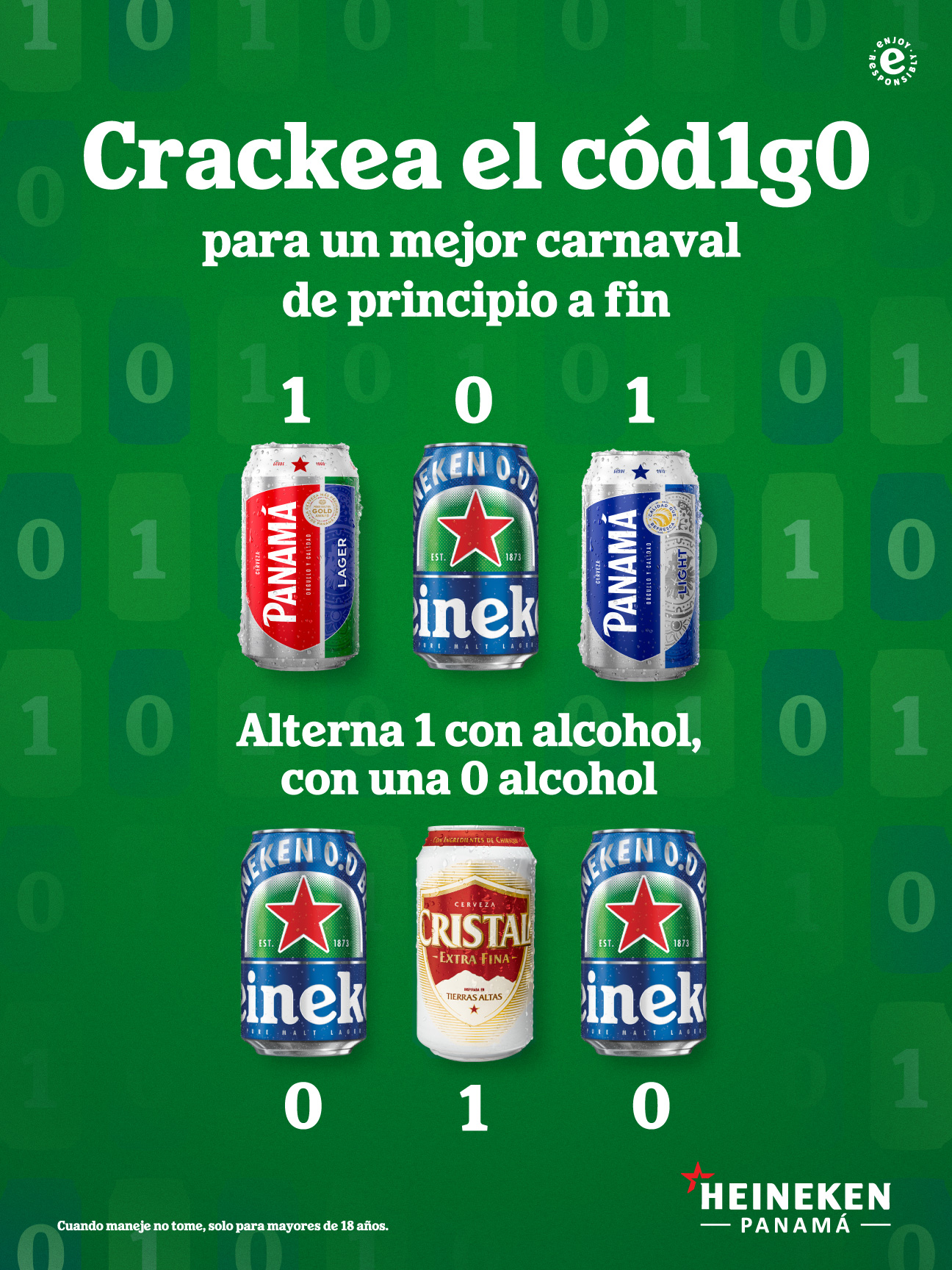 HEINEKEN PANAMÁ TE INVITA A CRACKEAR EL NUEVO CÓDIGO DEL CARNAVAL: 101010