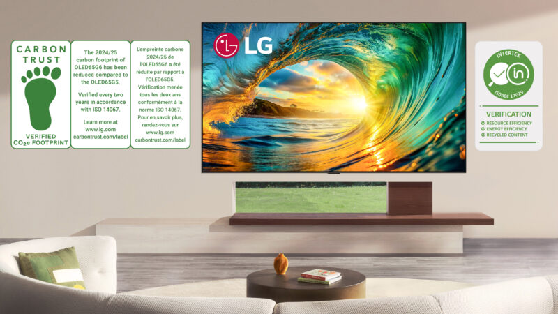 LG ELECTRONICS DESTACA LOS AVANCES EN SOSTENIBILIDAD DE SUS TELEVISORES 2026 CON MÚLTIPLES ECO-CERTIFICACIONES