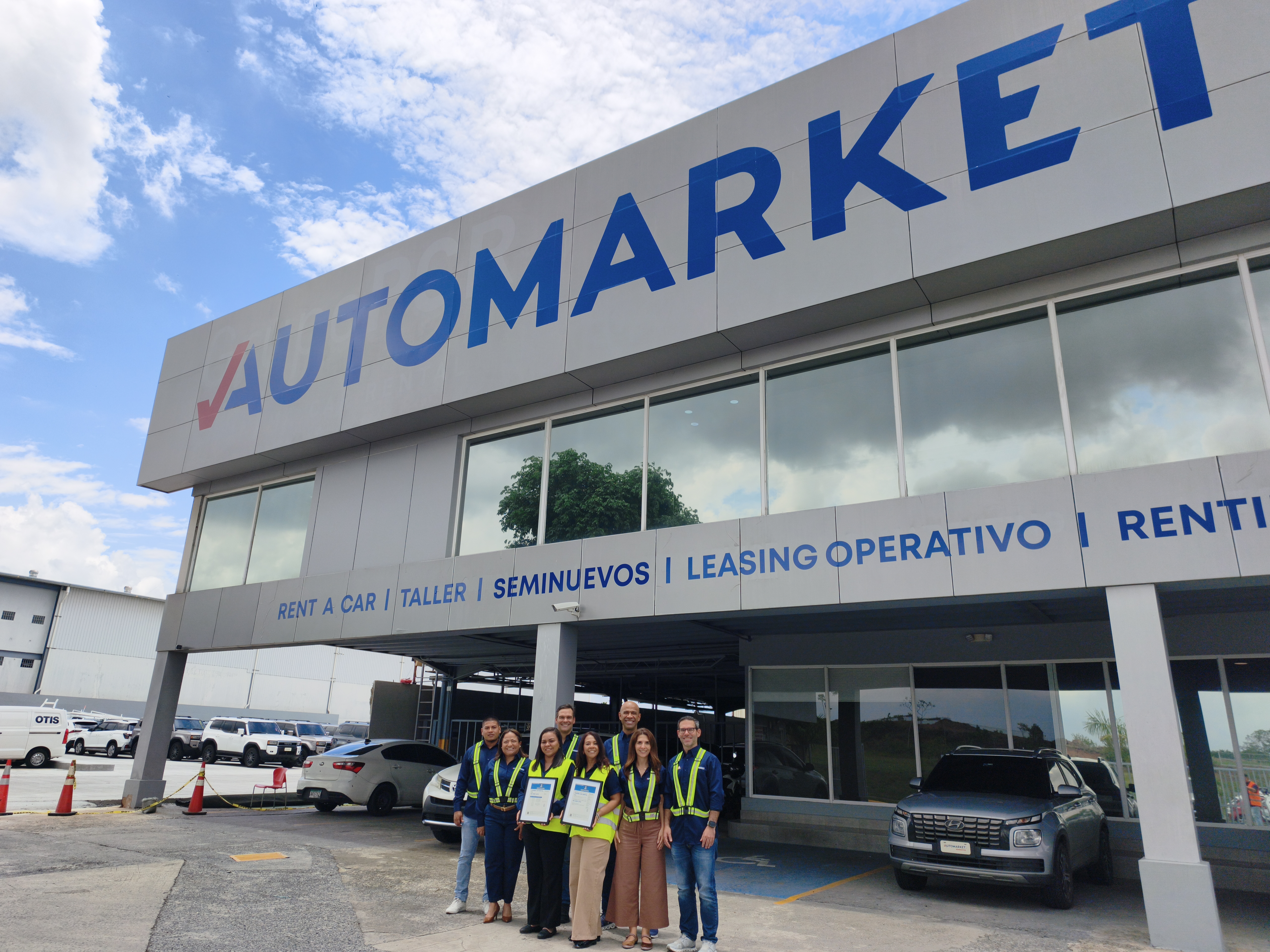 Automarket renueva por tercer año consecutivo su certificación ISO 45001:2018 — la única empresa del sector de movilidad en Panamá con este estándar