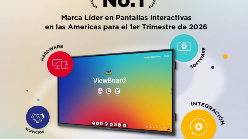 ViewSonic es la marca líder de pantallas interactivas en las Américas durante el primer trimestre de 2026